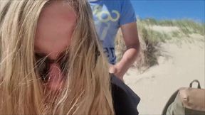 Teen Slut Public Doggy Fucked on the Beach!