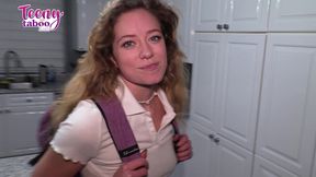 teen stepdaughter river lynn learns how to cum from stepdad