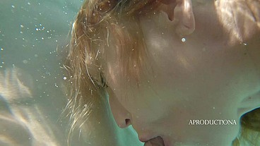 Underwater Anal with her Toyboy