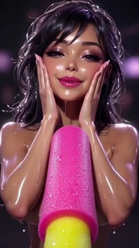 Anime Step daughter Point Of View Bobble Head Dirty Talk Slim Perky Small Tits Pool Noodle Play For Daddy   Clip 1