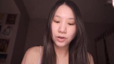 Cute Asian girl whispers wet secrets for good girl ears