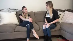 Lesbian Americans get kinky oral&#x1F61C; action, toe fetish goes wild!