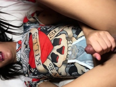 Petite femboy poledancer BJ and anal sex