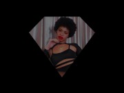 Goddess Rosie Reed Ass Clapping Twerk Ebony Booty Cheeks Slim Thick Pink Lingerie Tease