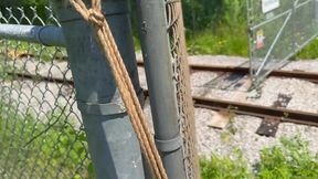 Wife's Wild Adventure: Tied Up and Shared in Public Fun with Friends!