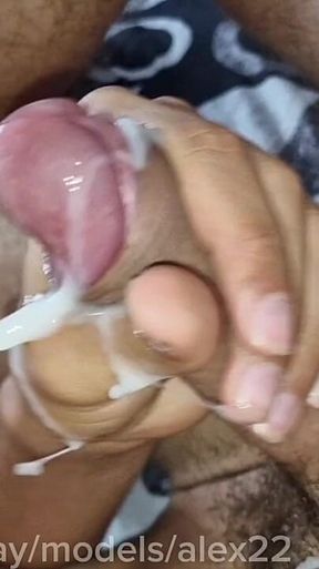 Incredibly a Lot of Sperm. Hard Fuck Femboy Without Condoms on the Sperm