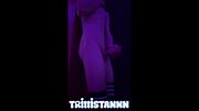 Femboy rides dildo and cum