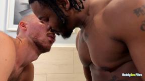 DaddySexFiles: BBC Butta Nutt Creams Nico Bellics Throat And Hairy Bum