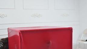 Red latex vacuum cabinet