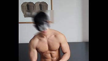 4 Asian muscle handsome fuck young man bareback in bathroom