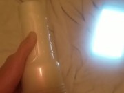 Fucking my fleshlight stoya ass