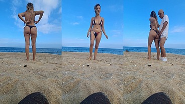 A stranger touched my body on the beach.