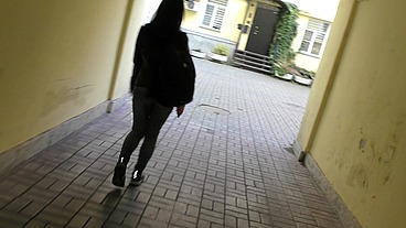The MILF tried to run away from me, but I caught up with her and...