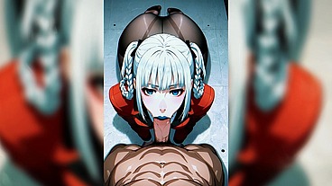 Chupando o pau e fodendo a buceta, Kirari geme gostoso - [IA GENERATED, IA]