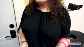 Brunette Harper B's Audition Throat Wet Rim Swallow!