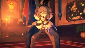 Seductive Green-Haired Maid Devours Gloryhole Pleasure in Steamy New Erotic Gameplay