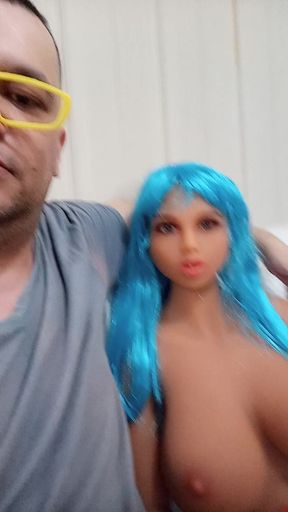 Diana doll with blue hair romania