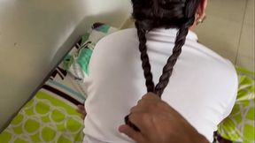 PADRASTRO PERVERTIDO DESPUES DE CLASES PONE A SU HIJASTRA NALGONA A TRAGAR SEMEN