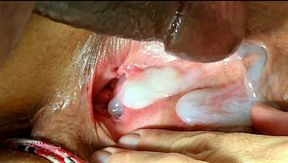 White bbw spreads open legs for black cock and huge cumshot