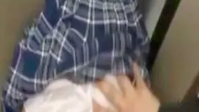 Elevator Encounter - Obsessed Stranger Tempts Young Japanese Beauty