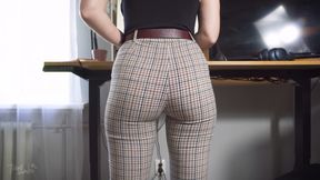 Watching Coworkers Ass in Tight Trousers Vpl