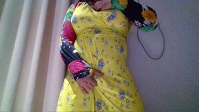 Crossdresser in a maxi gown ........... ...........