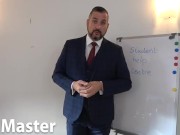 Counsellor in suit humiliates and laughs at student for having a tiny cock SPH verbal PREVIEW