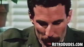 RetroDudes.com - Mature dudes Clay Russell and Joe Gage swap intense blowjobs with pa
