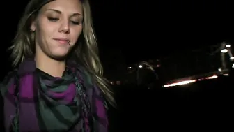 Tall Skinny Czech Babe Sucks and Fucks for Cash in Outdoor POV Scene