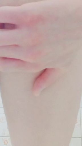 Unforgettable moment from "Shower Masturbation with Condom Fun💦"