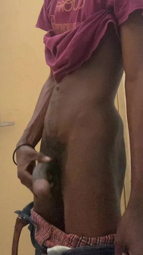 BBC Jerking off in Public Washroom