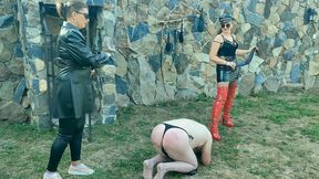 Zeida and Roberta from OWK going hard with whipping outdoor