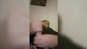 Twink strokes massive uncut cock with coconut oil in handjob scene