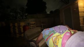Monster Cock BBC Sneak in My Backyard an Fuck Me