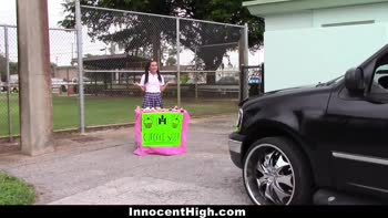 Kharlie Stone's Petite Brunette Seduction After School
