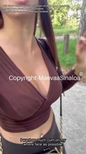 CUM WALK - I walk with a face full of cum in the street after taking 4 facials