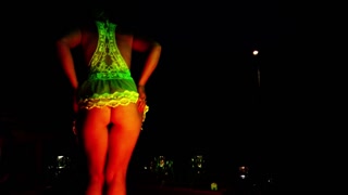 Busty Hotwife Sexy Dancing At The Fire- Epic Slow Motion Visuals - (MUST SEE)