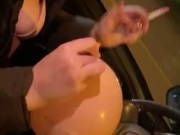 Sexy Cam Girl Smoking And Filling Up A Balloon