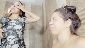 HEAVY HUMILIATION WITH BIG SPITTING AND THICK SALIVITY - BY ANA AYUMI AND BELLA CRUEL - CLIP 02