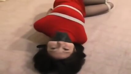 Asian Slave Tied And Gagged In A Red Dress  Kinky4Ever
