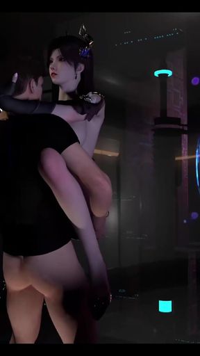 3D Hot Cosplay Stripper Naked Her Perfect Ass Got Fucked so Hard