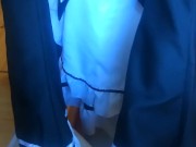 Crossdressing maid prepares your special order