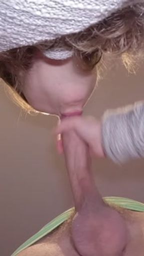 I got small mouth, so it can be painful for him, but i think he likes it anyway! 🥵