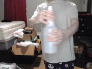 Trans girl wet shirt nipple orgasm