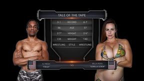 bella rossi vs aj fresh mixed wrestling