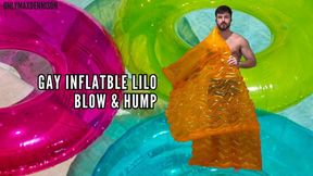 Gay inflatable lilo blow & hump