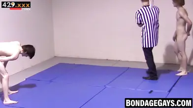 Twinks Flexing And Wrestle In Intense Muscular Showdown