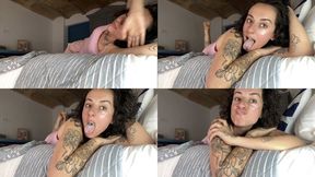 Bad breath morning mess - Drool, spit, tongue, uvula and mouth