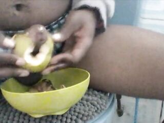 Epic Fail... Tired to bang a fruit but ended up playing with my BigBlacBoyDick