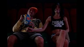 Public Handjob in the Movie Theatre